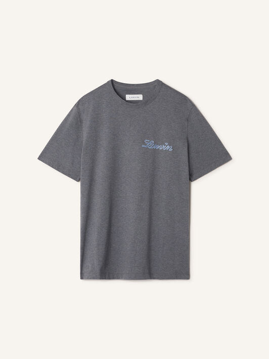 Lanvin T-SHIRT PETIT LOGO LANVIN Charcoal RMTS0012J323A26