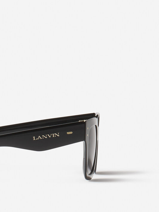 Lanvin LUNETTES MAXI RECTANGLE LANVIN SIGNATURE Noir AWEYSIGN676SP25