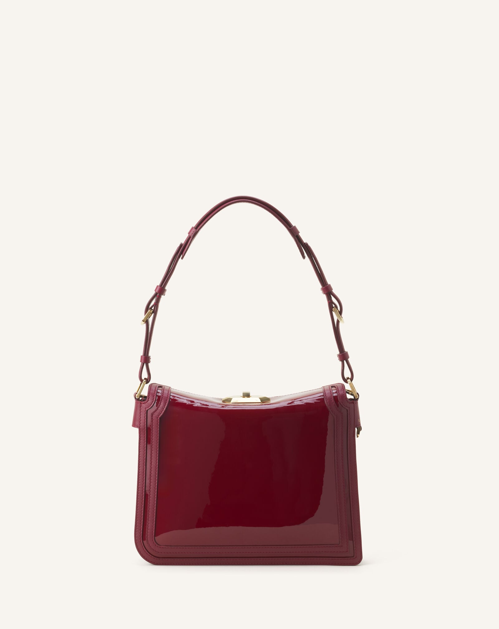 Lanvin BORSA COMPAGNON 20 IN PELLE VERNICIATA Granato LWBGLRPMGLCAA26