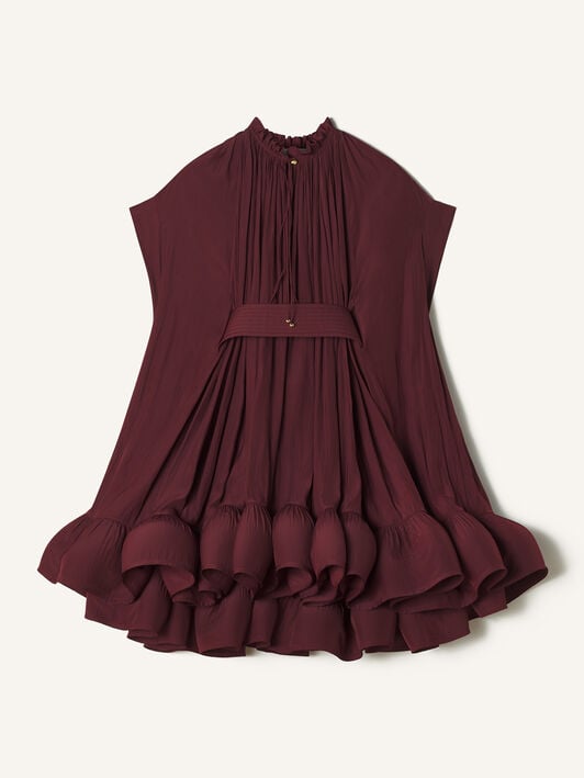 VESTIDO CORTO DE CHARMEUSE Lanvin VESTIDO CORTO DE CHARMEUSE Burdeos RWDR209U4778H20