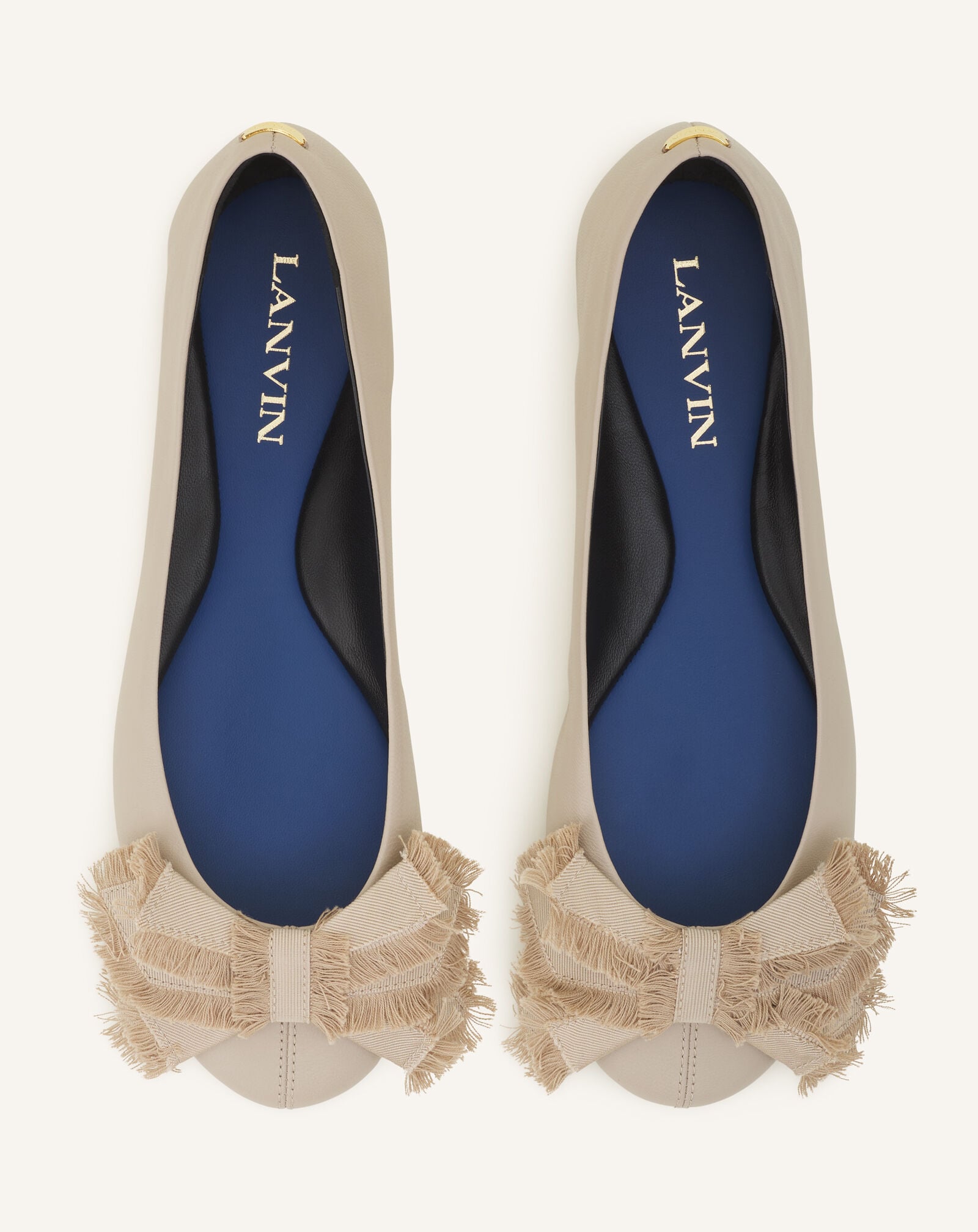 THE BOW BALLERINA FLAT Lanvin THE BOW BALLERINA FLAT Sand FWBAMB0GNAPPA26