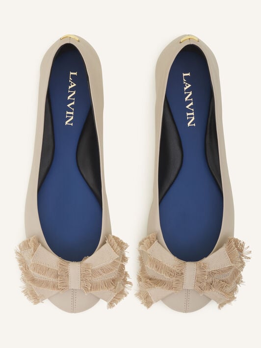 THE BOW BALLERINA FLAT Lanvin THE BOW BALLERINA FLAT Sand FWBAMB0GNAPPA26