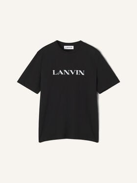 Lanvin T-SHIRT LANVIN IN COTONE RICAMATO Nero RMTS0012J300H25