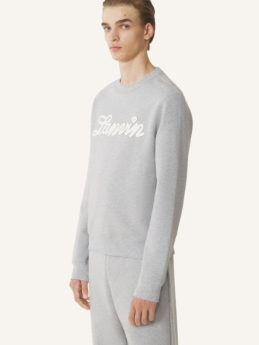 LANVIN RIBBON SWEATSHIRT Lanvin LANVIN RIBBON SWEATSHIRT Heather Grey RMSS0001F047P26