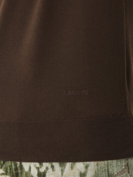 POLO NECK LONG-SLEEVE JUMPER Lanvin POLO NECK LONG-SLEEVE JUMPER Ebony RMPL0012K099A26