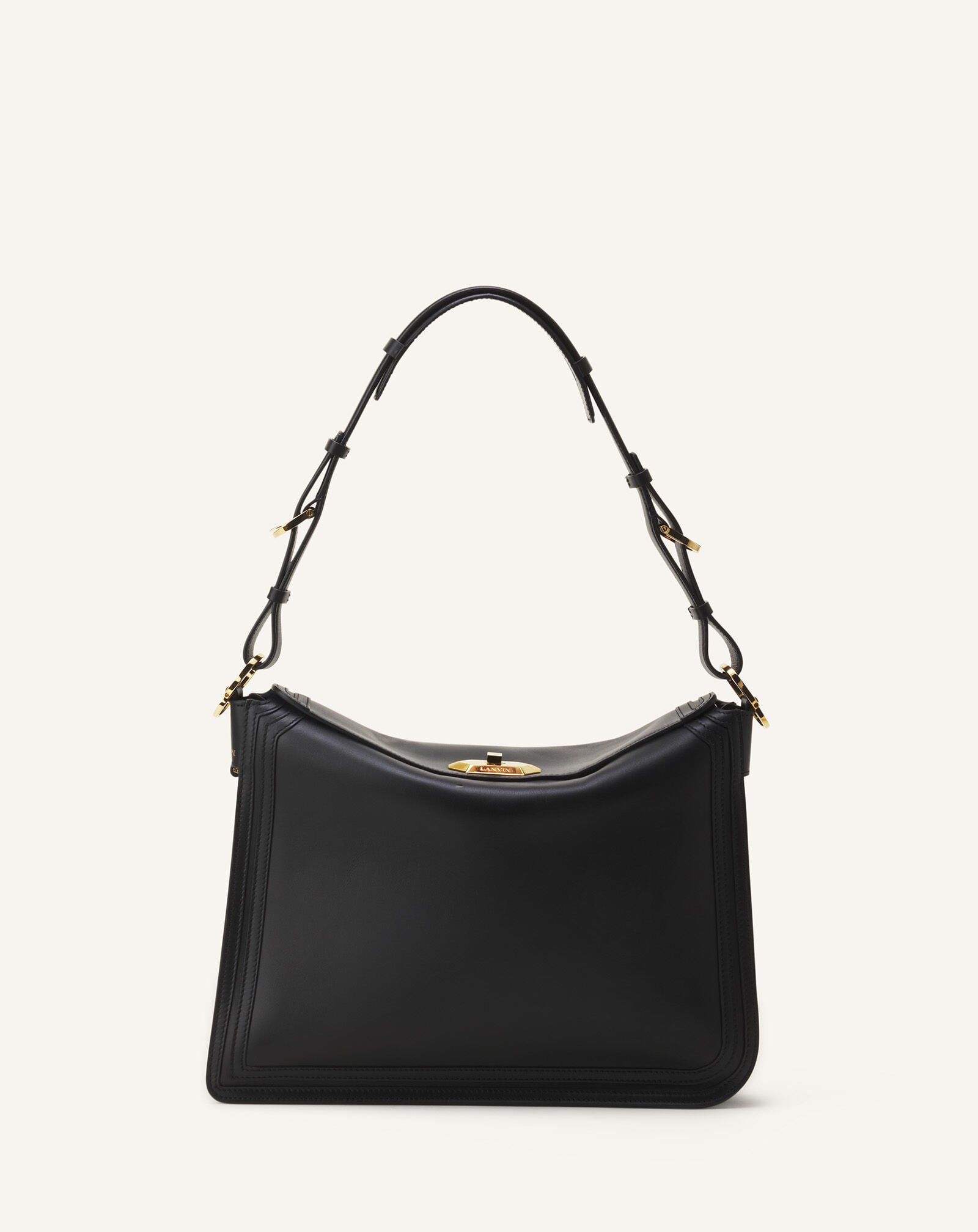 BORSA COMPAGNON IN PELLE Lanvin BORSA COMPAGNON IN PELLE Nero LWBGLRMMSMLEH25