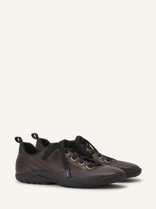 LNV2 SNEAKERS IN LEATHER Lanvin LNV2 SNEAKERS IN LEATHER Brown/Black FUSKAK03LEATA26