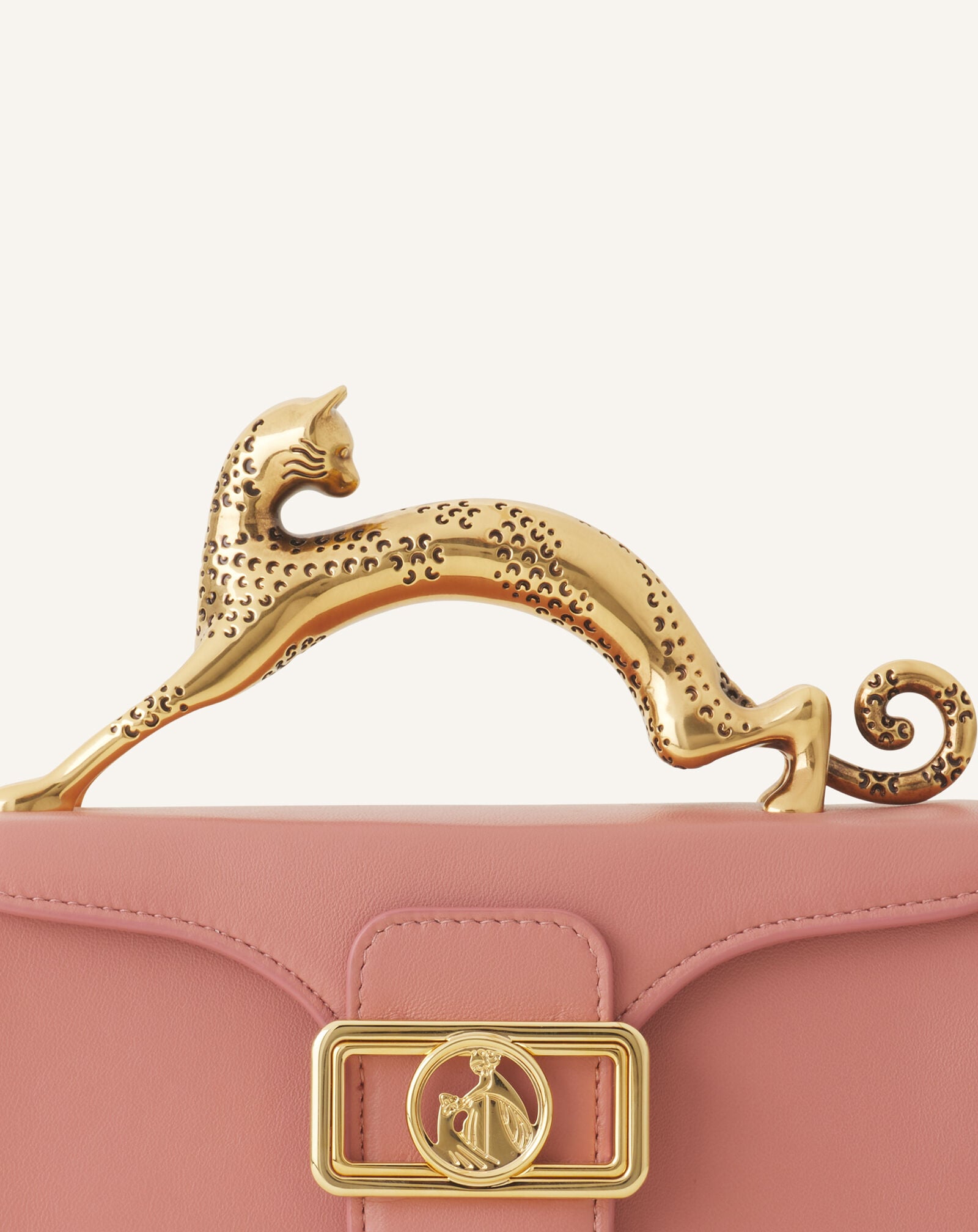 Lanvin SAC PENCIL CAT NANO EN CUIR Rose Foncé LWBGBR03TOPSE23