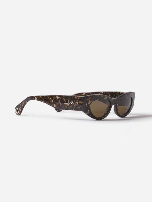 LANVIN LOGO SUNGLASSES Lanvin LANVIN LOGO SUNGLASSES Gold/Brown AWEYLOGO669SA24