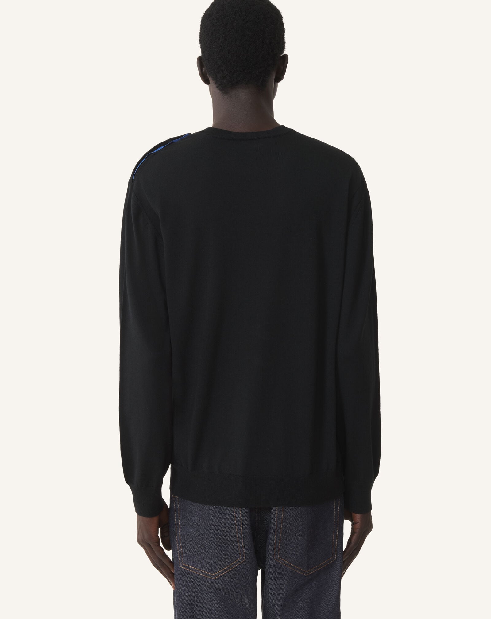 ROUND-NECK JUMPER Lanvin ROUND-NECK JUMPER Black RMPO0012K099A26