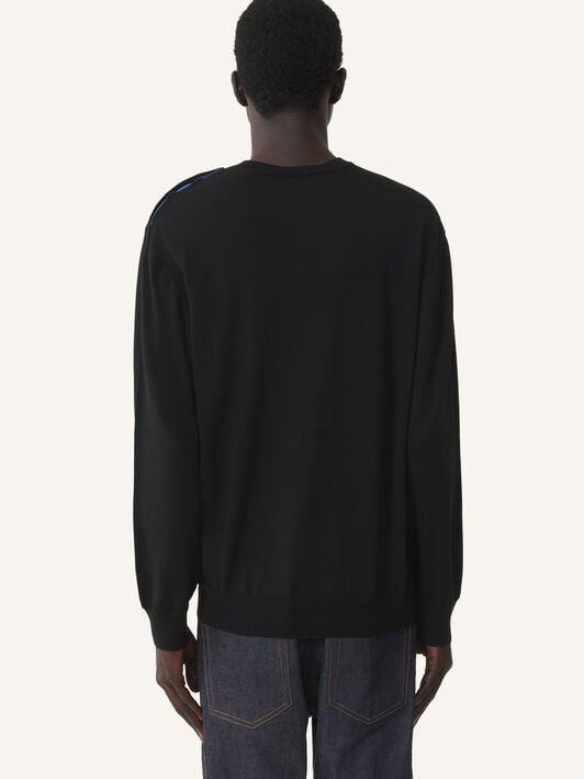 ROUND-NECK JUMPER Lanvin ROUND-NECK JUMPER Black RMPO0012K099A26