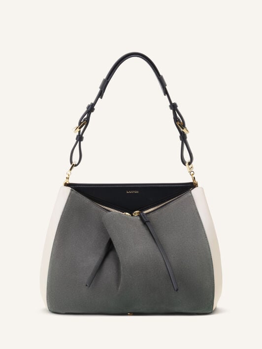 TOP HANDLE ZIPPED PM Lanvin TOP HANDLE ZIPPED PM Dark Grey/Black LWBGLCPMCASUH26