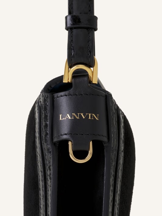 COMPAGNON 20 BAG IN SUEDE Lanvin COMPAGNON 20 BAG IN SUEDE Black LWBGLRPMNUAYP26