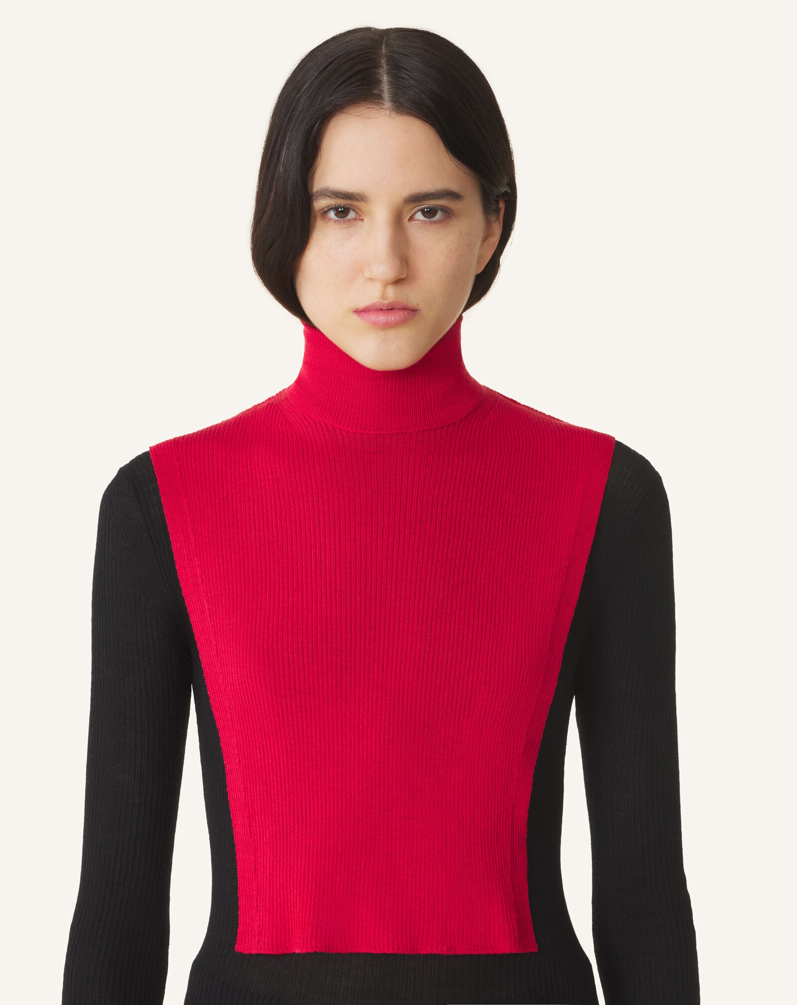 LANVIN SIGNATURE COLLAR IN CASHMERE Lanvin LANVIN SIGNATURE COLLAR IN CASHMERE Red AMSAVCO43WSIH26
