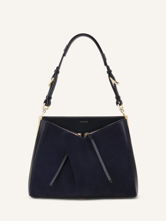 TOP HANDLE ZIPPED PM Lanvin TOP HANDLE ZIPPED PM Black/Navy Blue LWBGLCPMCASUH26