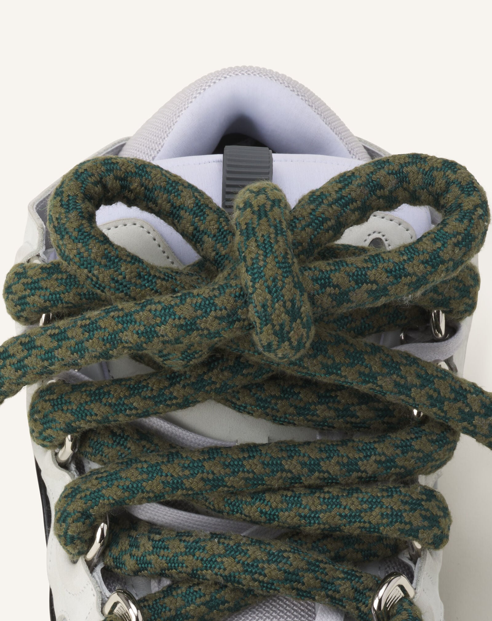 SNEAKERS CURB SNAKE EN CUIR Lanvin SNEAKERS CURB SNAKE EN CUIR Gris Clair/Vert FUSKDK12DRCOH25