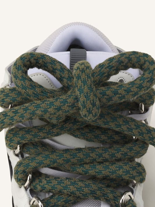SNEAKERS CURB SNAKE EN CUIR Lanvin SNEAKERS CURB SNAKE EN CUIR Gris Clair/Vert FUSKDK12DRCOH25