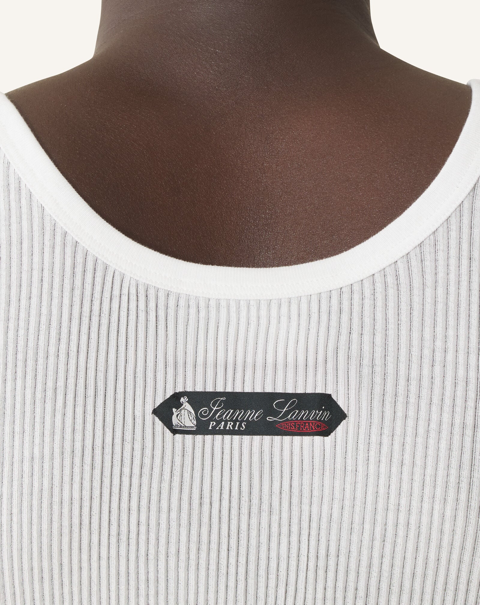 DÉBARDEUR EN JERSEY PLISSÉ Lanvin DÉBARDEUR EN JERSEY PLISSÉ Blanc RMTS0132J049P26