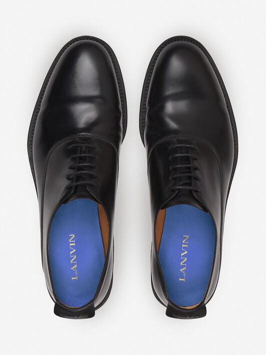 LANVIN SIGNATURE LEATHER OXFORD SHOES Lanvin LANVIN SIGNATURE LEATHER OXFORD SHOES Black FMSHML05SPAZP25