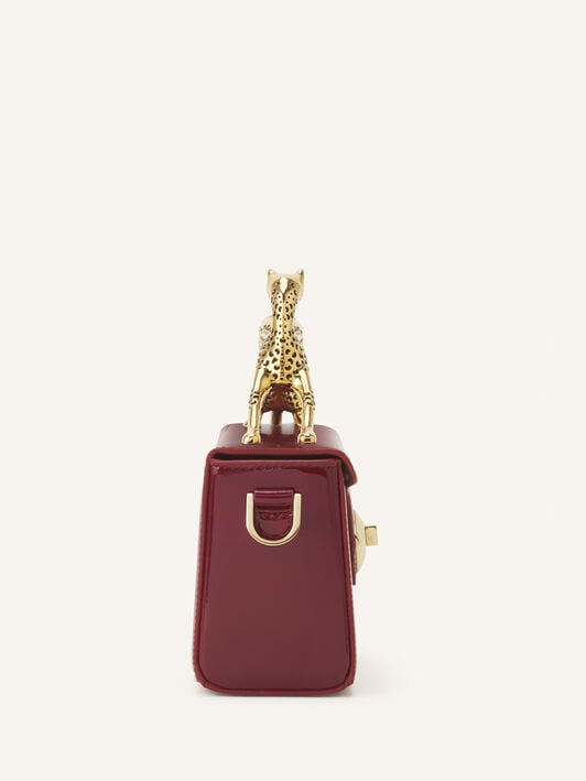 BOLSO NANO PENCIL CAT DE CHAROL Lanvin BOLSO NANO PENCIL CAT DE CHAROL Granate LWBGBR04GLCAA26