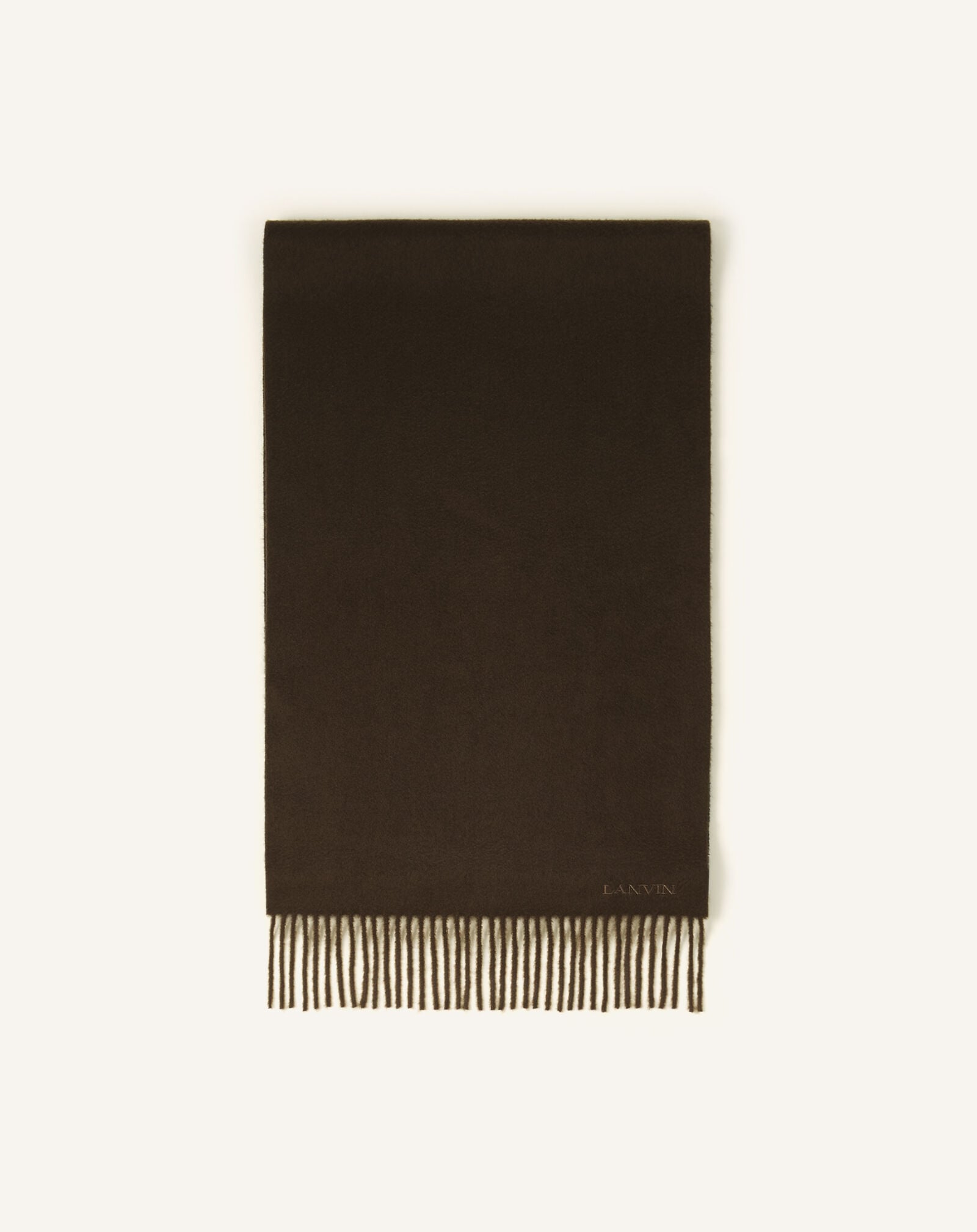 ÉCHARPE BICOLORE EN CACHEMIRE Lanvin ÉCHARPE BICOLORE EN CACHEMIRE Bleu Marine/Marron AMSARSC32WBCH25