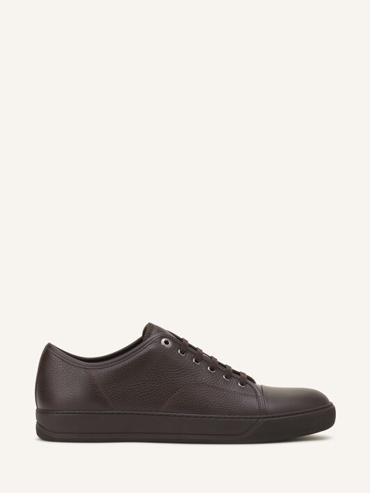 Lanvin SNEAKERS DBB1 EN CUIR NAPPA ET CUIR GRAINÉ Chocolat FMSKDBB1GNLEA26