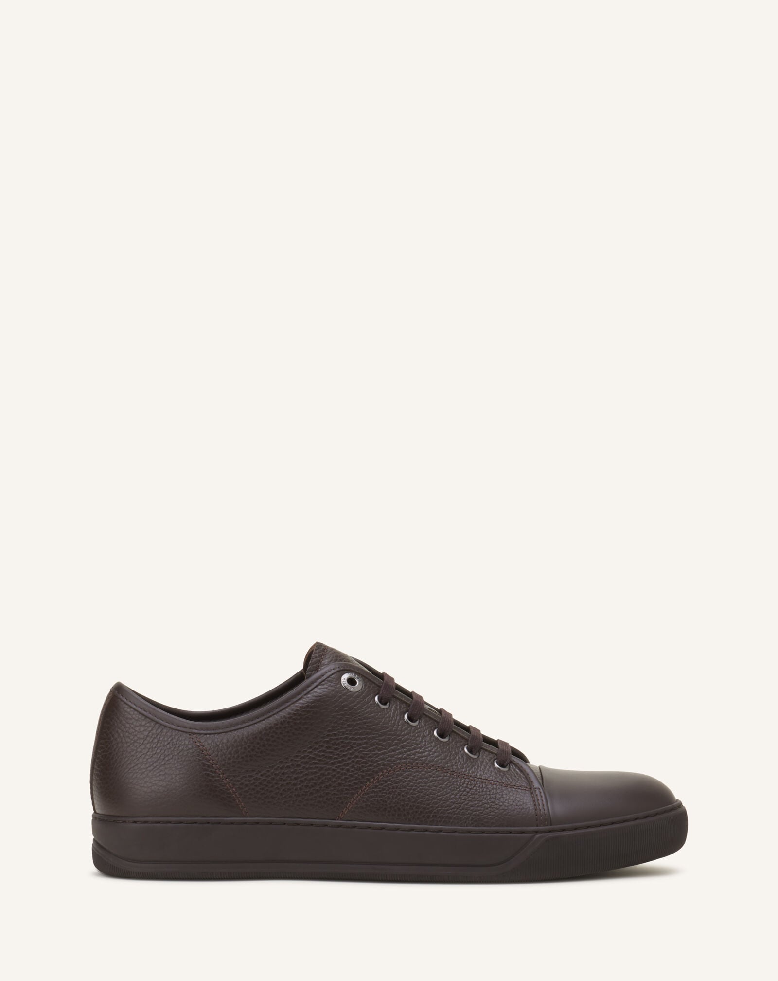Lanvin SNEAKERS DBB1 EN CUIR NAPPA ET CUIR GRAINÉ Chocolat FMSKDBB1GNLEA26