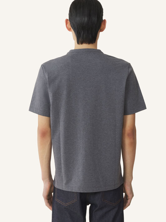 Lanvin T-SHIRT PETIT LOGO LANVIN Charcoal RMTS0012J323A26