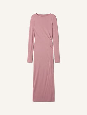 Lanvin ROBE LONGUE DRAPÉE EN JERSEY CRÊPE Vieux Rose RWDR00136392A26