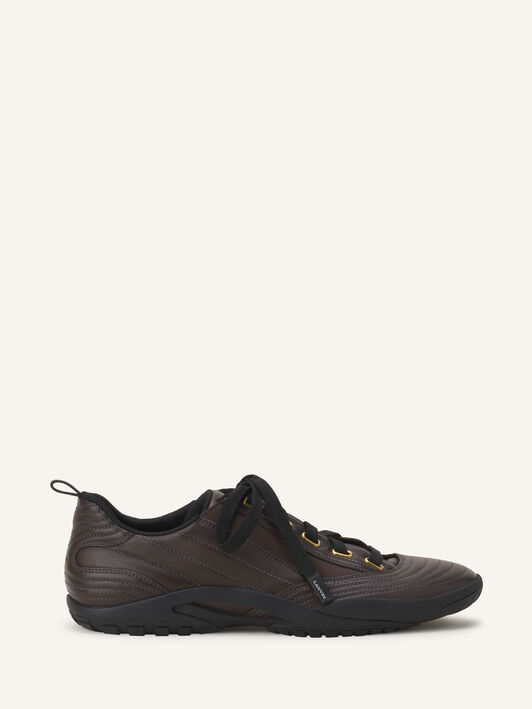 LNV2 SNEAKERS IN LEATHER Lanvin LNV2 SNEAKERS IN LEATHER Brown/Black FUSKAK03LEATA26