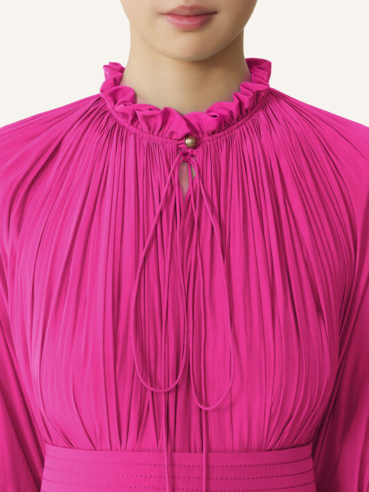 KURZES KLEID AUS CHARMEUSE Lanvin KURZES KLEID AUS CHARMEUSE Fuchsia RWDR209U4778H20