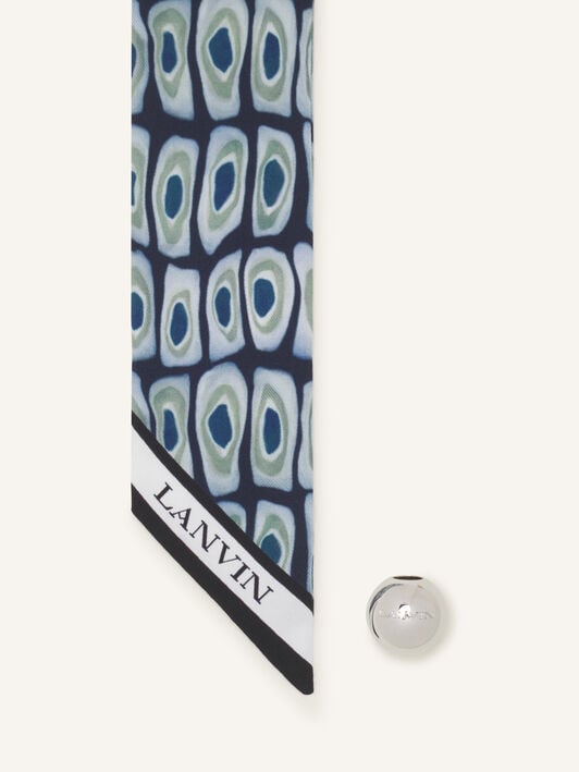 TWILLY AUS SEIDE MIT MURANO-PRINT UND SCHMUCKVERSCHLUSS Lanvin TWILLY AUS SEIDE MIT MURANO-PRINT UND SCHMUCKVERSCHLUSS Schwarz AWSAPFO11SMUA26