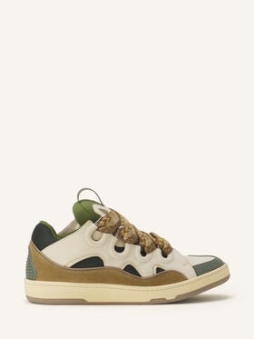 SNEAKER CURB AUS LEDER Lanvin SNEAKER CURB AUS LEDER Hellbeige/Khaki FUSKDK12BICOE25