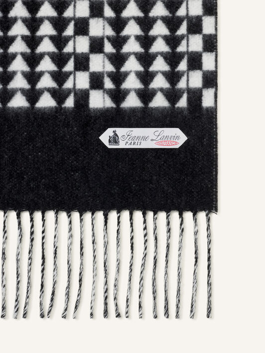 SCIARPA ARTDECO IN CASHMERE Lanvin SCIARPA ARTDECO IN CASHMERE Nero/Bianco AWSAPSC32WLOA26