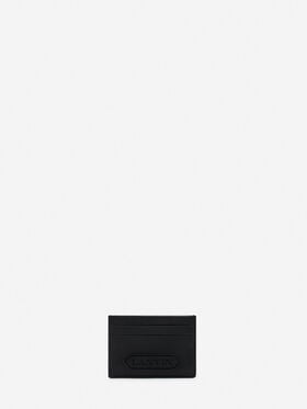 LANVIN SIGNATURE LEATHER CARDHOLDER Lanvin LANVIN SIGNATURE LEATHER CARDHOLDER Black LMSLSWC3TOPSP24