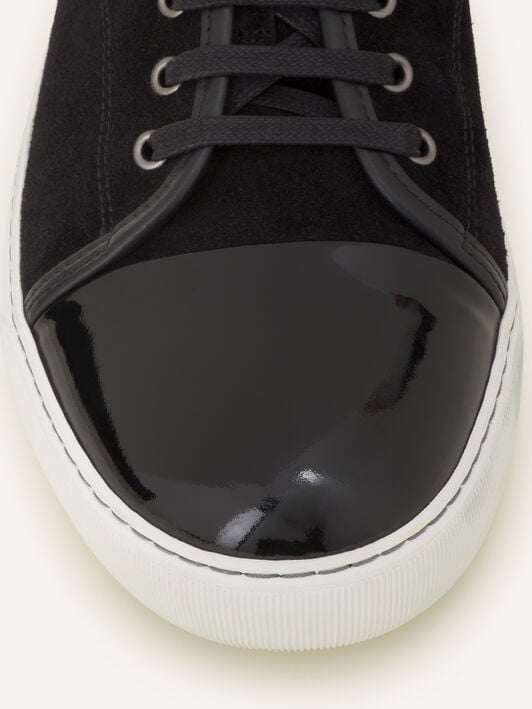 SNEAKERS DBB1 EN SUEDE ET CUIR VERNIS Lanvin SNEAKERS DBB1 EN SUEDE ET CUIR VERNIS Noir FMSKDBB1VBALP15