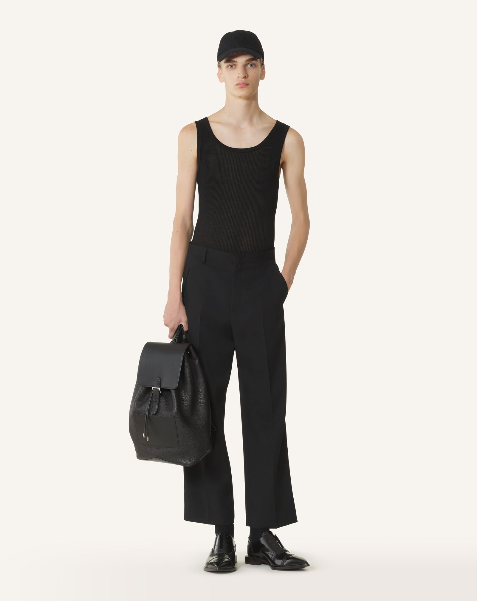 DÉBARDEUR EN JERSEY PLISSÉ Lanvin DÉBARDEUR EN JERSEY PLISSÉ Noir RMTS0132J049P26