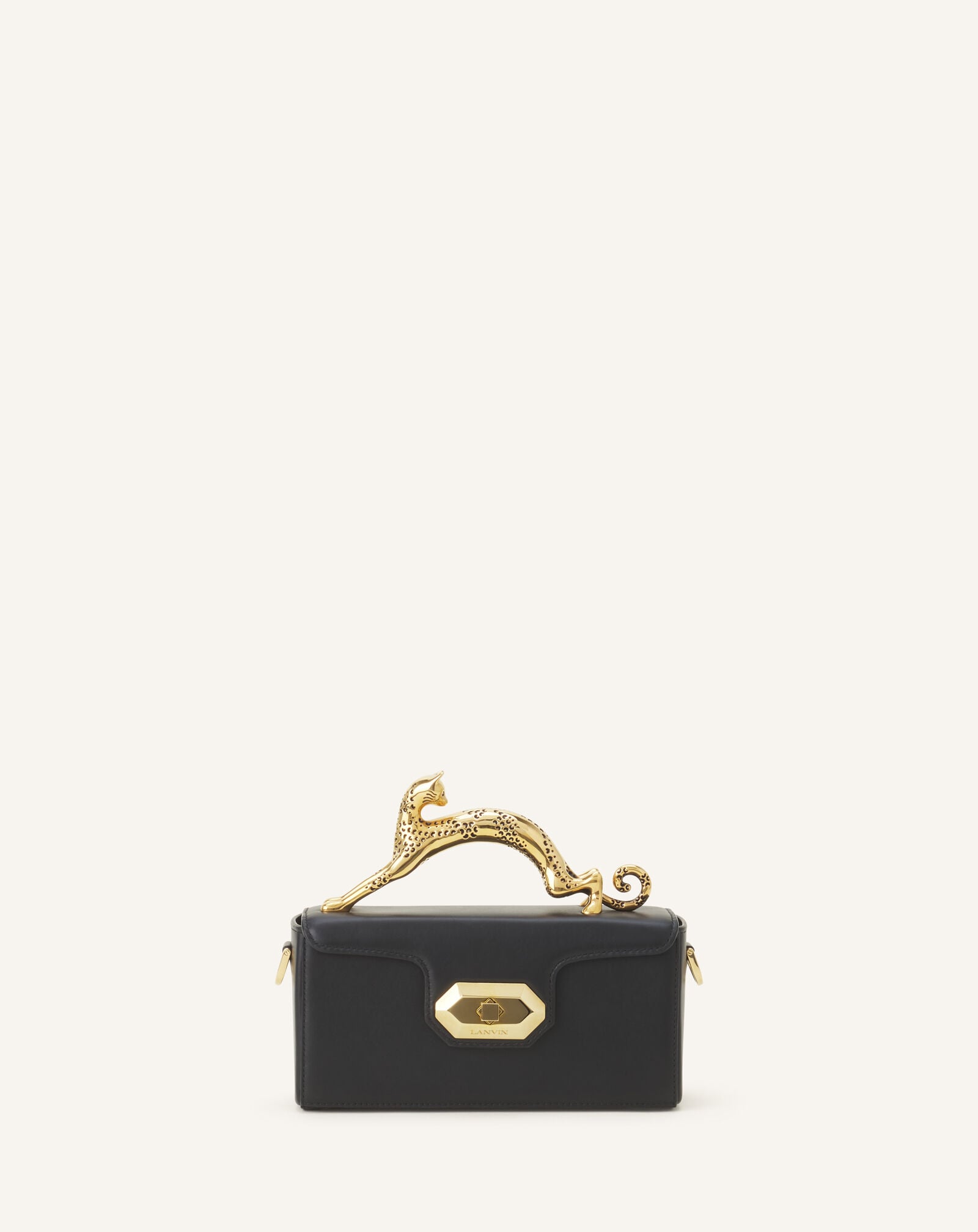 TASCHE NANO PENCIL CAT AUS LEDER Lanvin TASCHE NANO PENCIL CAT AUS LEDER Schwarz LWBGBR04SMLEA26