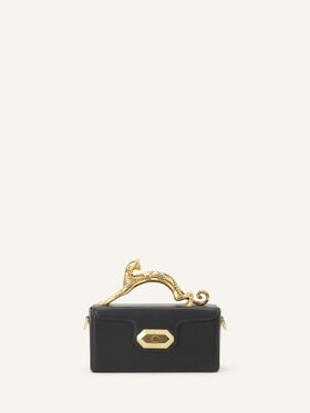 TASCHE NANO PENCIL CAT AUS LEDER Lanvin TASCHE NANO PENCIL CAT AUS LEDER Schwarz LWBGBR04SMLEA26