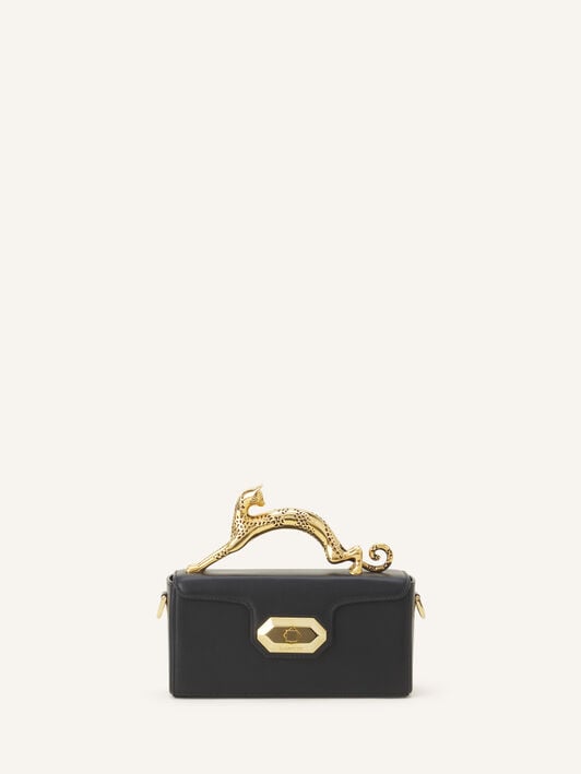 TASCHE NANO PENCIL CAT AUS LEDER Lanvin TASCHE NANO PENCIL CAT AUS LEDER Schwarz LWBGBR04SMLEA26