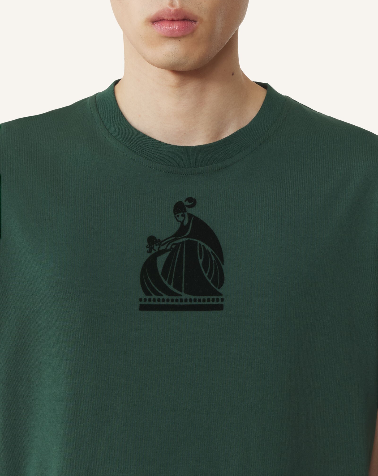 T-SHIRT LOGO M&D Lanvin T-SHIRT LOGO M&D Pine Green RMTS0012J321A26