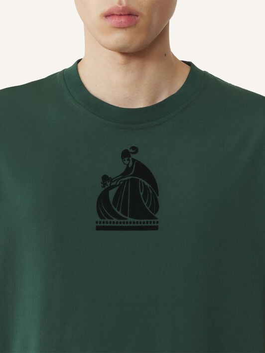 T-SHIRT LOGO M&D Lanvin T-SHIRT LOGO M&D Pine Green RMTS0012J321A26