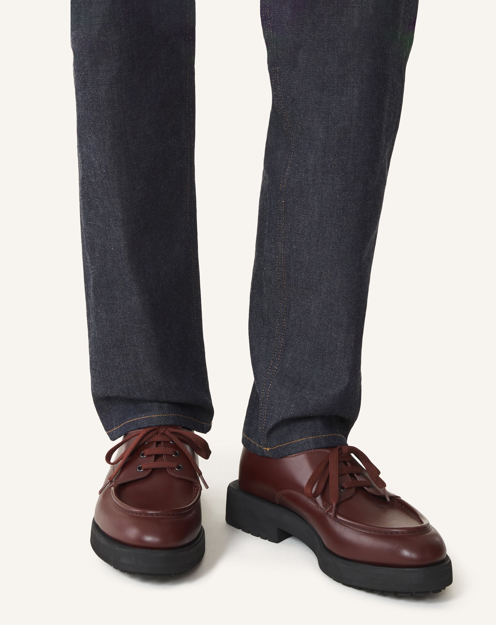DERBY SHOES IN SOFT LEATHER Lanvin DERBY SHOES IN SOFT LEATHER Brown FMSHGY00VITEA26