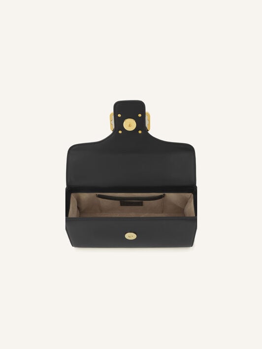 SAC NANO PENCIL CAT EN CUIR Lanvin SAC NANO PENCIL CAT EN CUIR Noir LWBGBR03TOPSE23