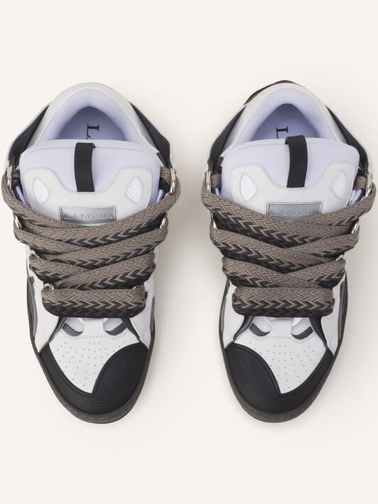 SNEAKERS CURB IN PELLE Lanvin SNEAKERS CURB IN PELLE Grigio Scuro/Grigio FUSKDK12BICOE25