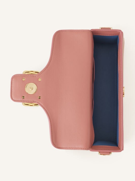 SAC NANO PENCIL CAT EN CUIR Lanvin SAC NANO PENCIL CAT EN CUIR Rose foncé LWBGBR03TOPSE23