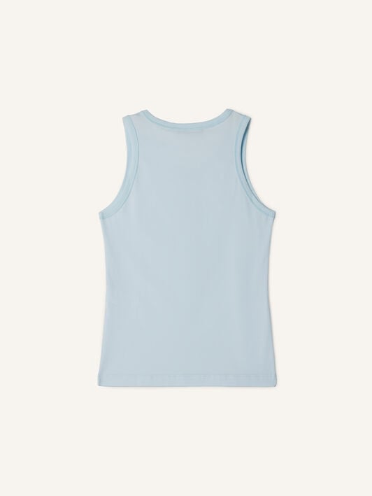 DÉBARDEUR BRODÉ LA MÈRE ET L'ENFANT EN JERSEY Lanvin DÉBARDEUR BRODÉ LA MÈRE ET L'ENFANT EN JERSEY Bleu Ciel RWTS0067J320E26