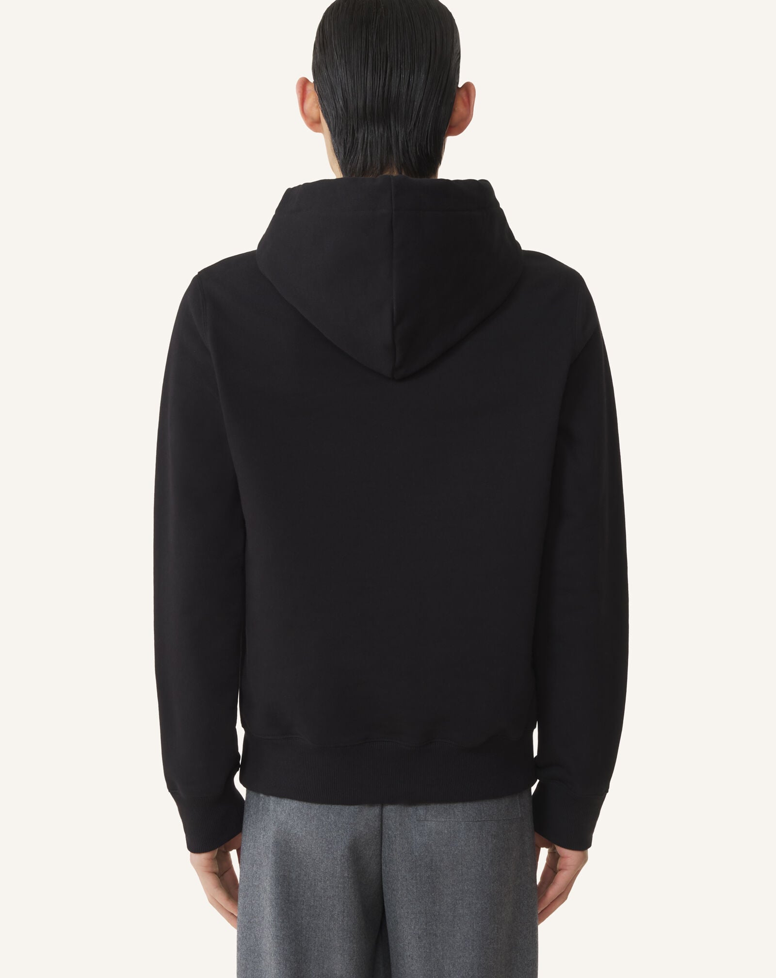 HOODIE RUBAN LANVIN EN COTON Lanvin HOODIE RUBAN LANVIN EN COTON Noir RMHO0055F305A26