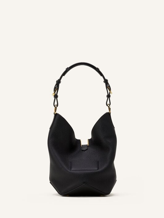 BORSA SECCHIELLO CATCH BY LANVIN IN PELLE A GRANA Lanvin BORSA SECCHIELLO CATCH BY LANVIN IN PELLE A GRANA Nero LWBGLQMMGRCAH25