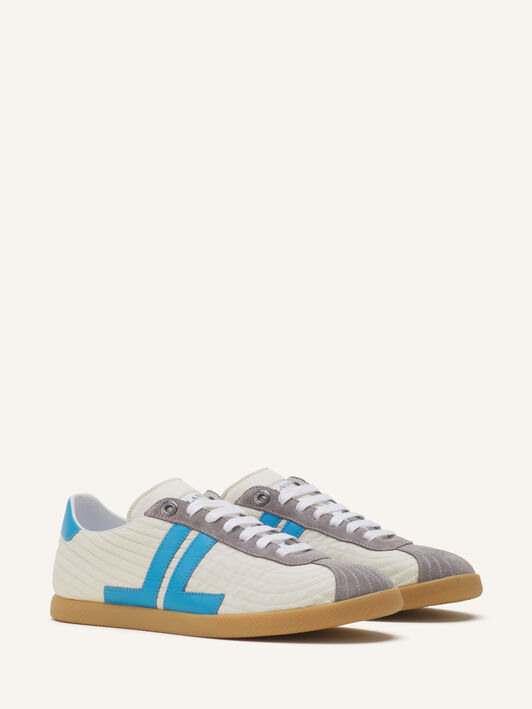 Lanvin SNEAKERS GLEN 2.0 EN NYLON Écru/Bleu clair FUSKZL01NYSQA26